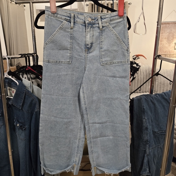 Little Girls Epic Threads Light Blue Wide-leg Jeans. Washed But Never Worn. - Picture 1 of 2